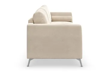 Ocean Lyx 3-seters Fløyelssofa - Beige - Møbler - Sofaer - Fløyel sofaer