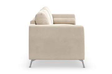Ocean Lyx 3-seters Fløyelssofa - Beige - Møbler - Sofaer - Fløyel sofaer