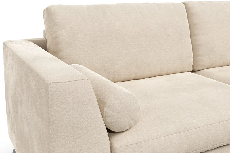 Ocean Lyx 3-seters Fløyelssofa - Beige - Møbler - Sofaer - Fløyel sofaer