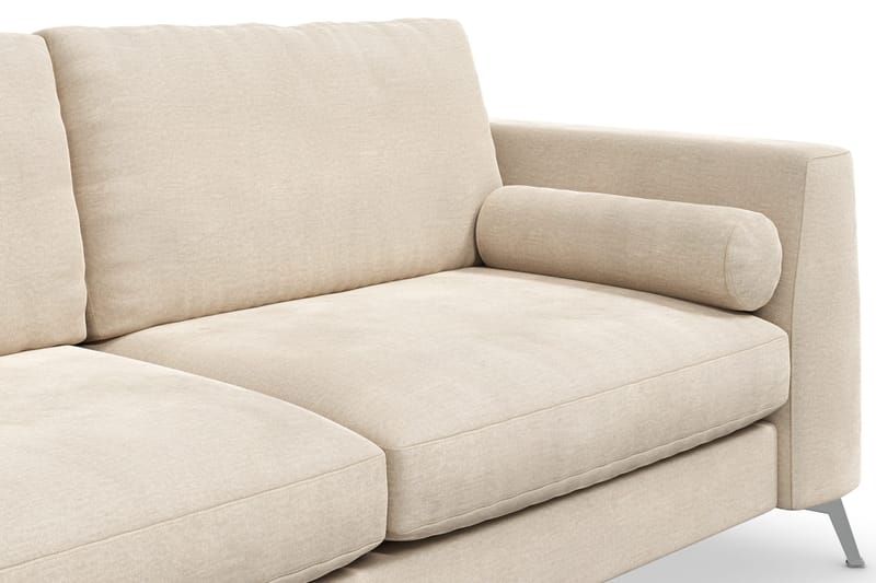 Ocean Lyx 3-seters Fløyelssofa - Beige - Møbler - Sofaer - Fløyel sofaer