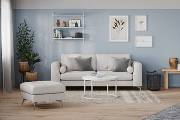 Ocean Lyx 3-seters Stoffsofa - Lys grå - Møbler - Sofaer - Sofa 3 seter