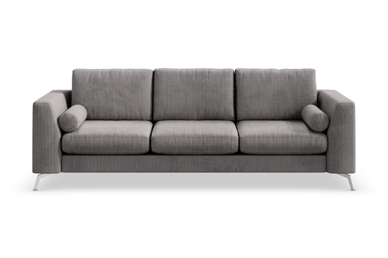 Ocean Lyx 4-seters Manchestersofa, Mørk grå