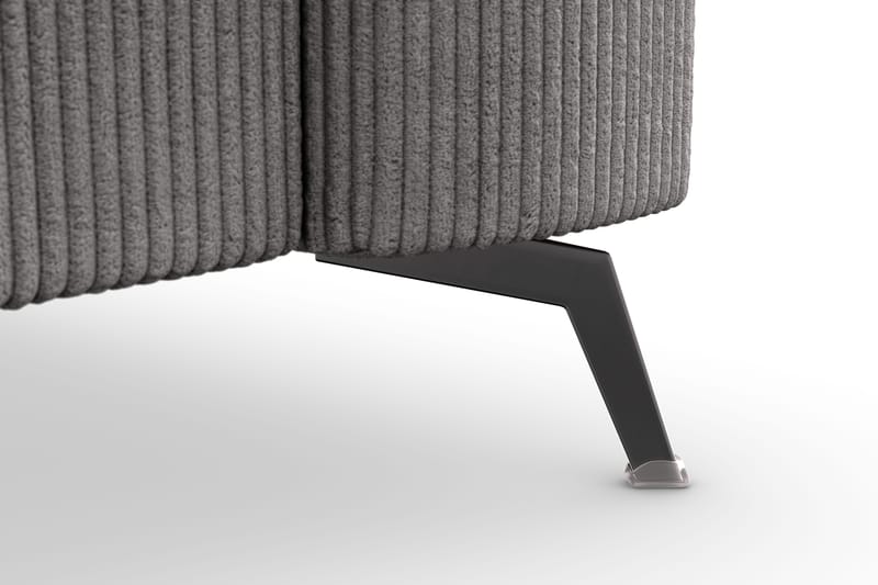 Ocean Lyx 4-seters Manchestersofa - Mørk grå - Møbler - Sofaer - 4 seter sofa