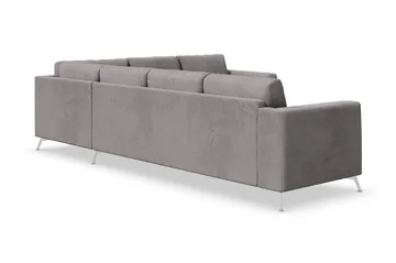Ocean Lyx 5-seters Vendbar L-formet Hjørnesofa i Manchester - Mørk grå - Møbler - Sofaer - Hjørnesofa