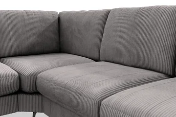 Ocean Lyx 5-seters Vendbar L-formet Hjørnesofa i Manchester - Mørk grå - Møbler - Sofaer - Hjørnesofa