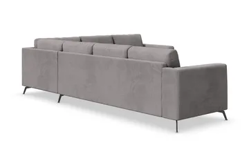 Ocean Lyx 5-seters Vendbar L-formet Hjørnesofa i Manchester - Mørk grå - Møbler - Sofaer - Hjørnesofa