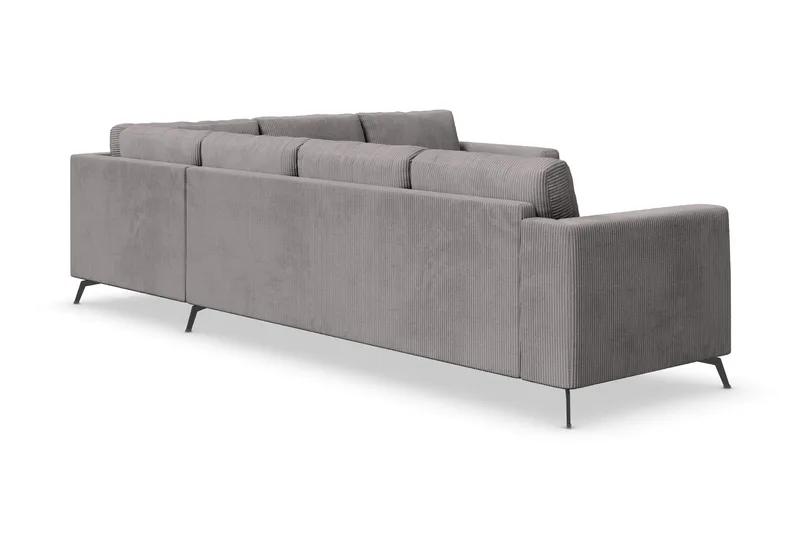 Ocean Lyx 5-seters Vendbar L-formet Hjørnesofa i Manchester - Mørk grå - Møbler - Sofaer - Hjørnesofa