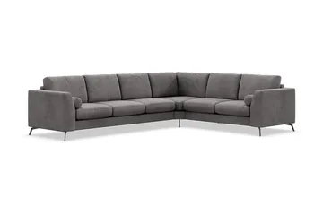 Ocean Lyx 5-seters Vendbar L-formet Hjørnesofa i Manchester - Mørk grå - Møbler - Sofaer - Hjørnesofa