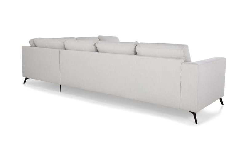 Ocean Lyx 5-seters Vendbar L-formet Hjørnesofa i Stoff - Lys grå - Møbler - Sofaer - Hjørnesofa