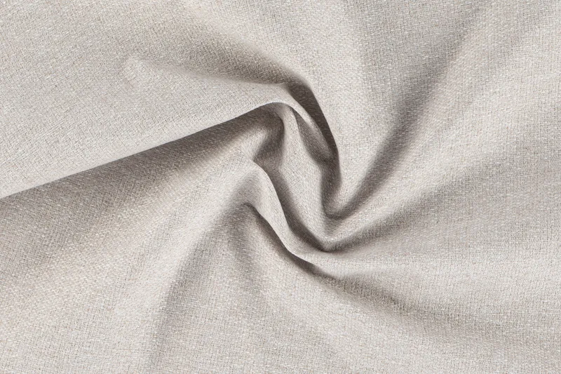 Ocean Lyx 6-seters Høyrevendt U-formet Sofa med Divan og Sjeselong + Fotskammel i Stoff - Beige - Møbler - Sofaer - U-sofa
