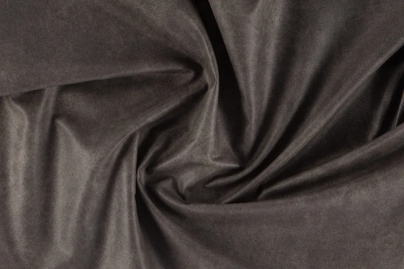 Ocean Lyx 6-seters Venstrevendt U-formet Sofa med Divan og Sjeselong + Fotskammel i Kunstlær - Mørk grå - Møbler - Sofaer - Skinnsofaer
