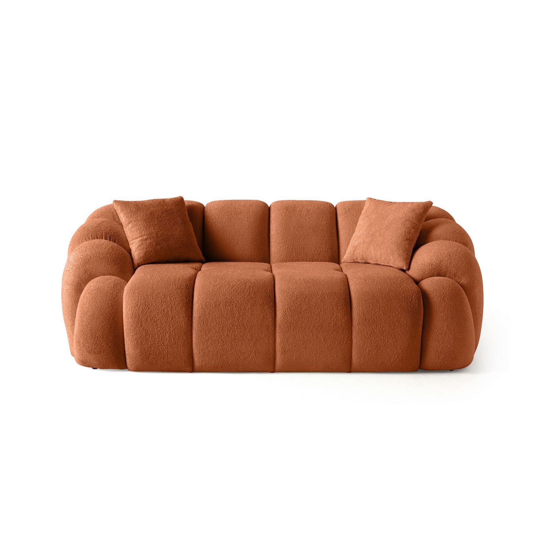 Octavio 2-seters sofa 199x70x80 cm - Flis rød
