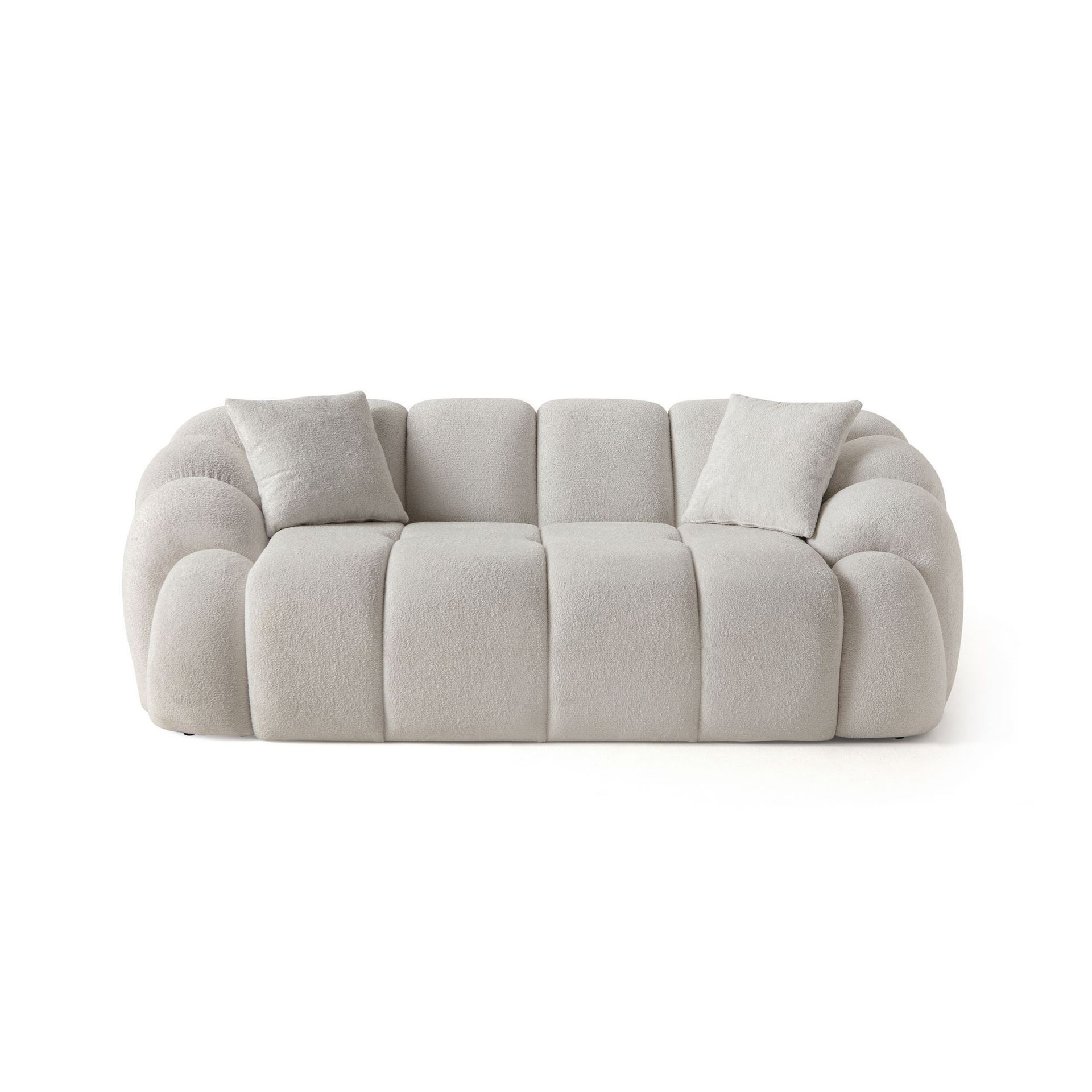 Octavio 2-seters sofa 199x70x80 cm - Hvit