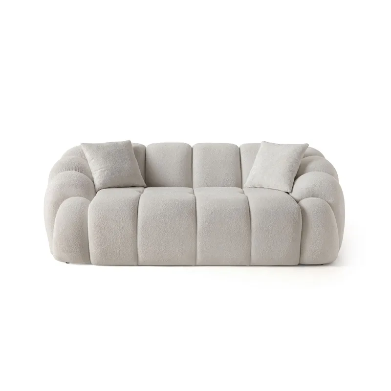 Octavio 2-seters sofa 199x70x80 cm, Hvit