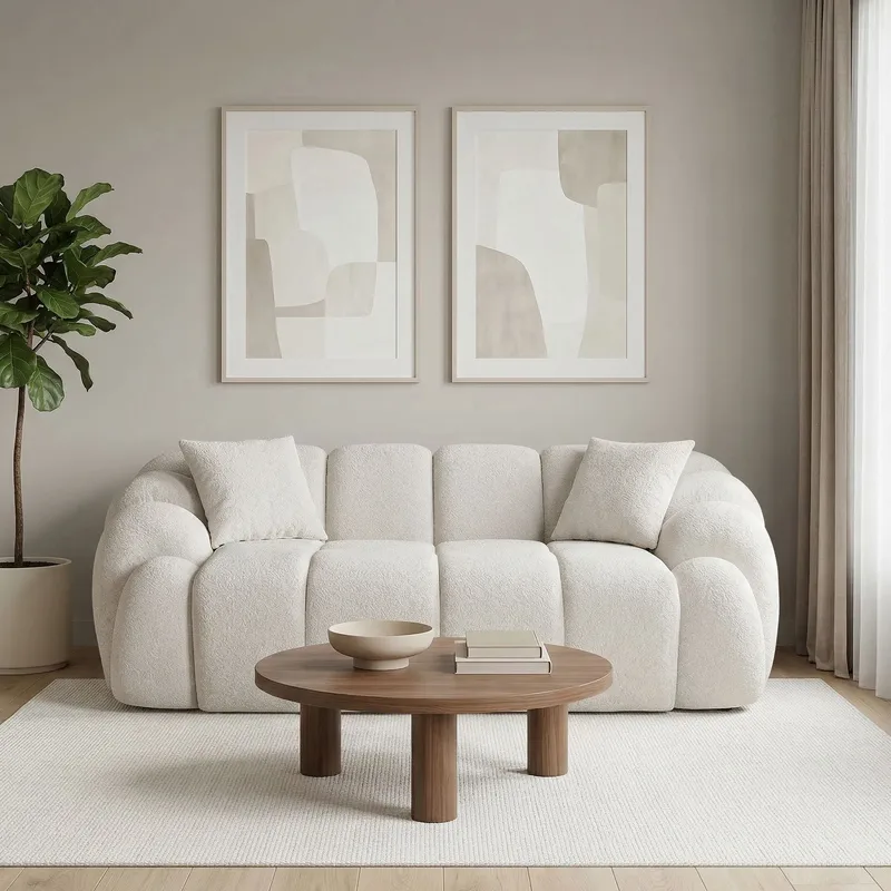 Octavio 2-seters sofa 199x70x80 cm - Hvit - Møbler - Sofaer - 2 seter sofa