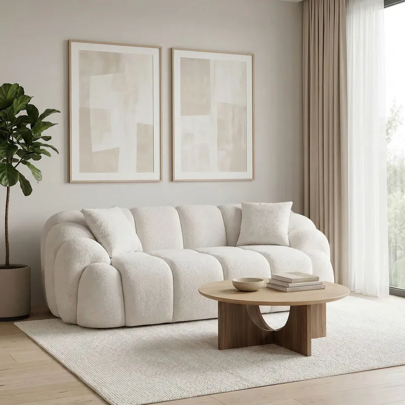 Octavio 2-seters sofa 199x70x80 cm - Hvit - Møbler - Sofaer - 2 seter sofa