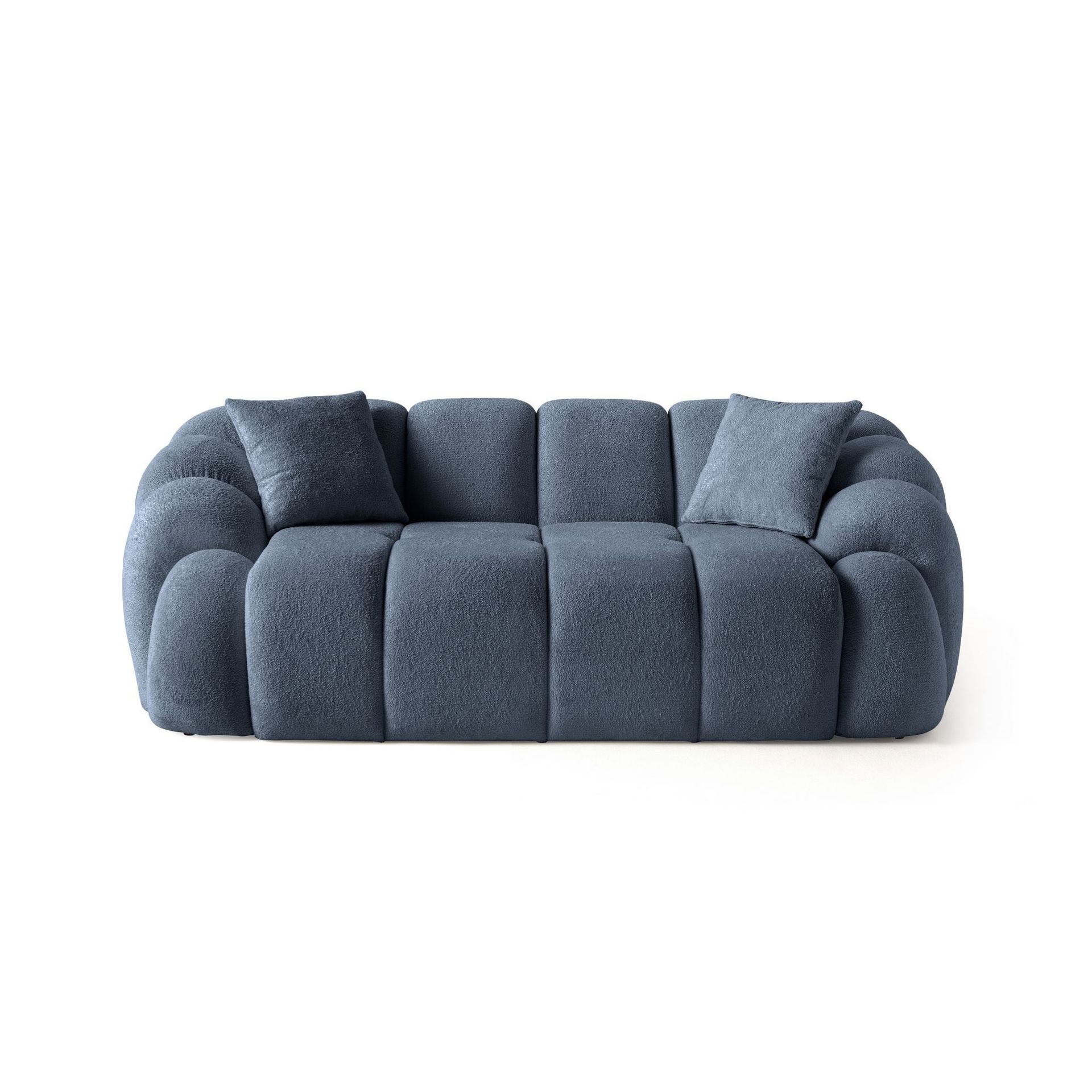 Octavio 2-seters sofa 199x70x80 cm - Marineblå
