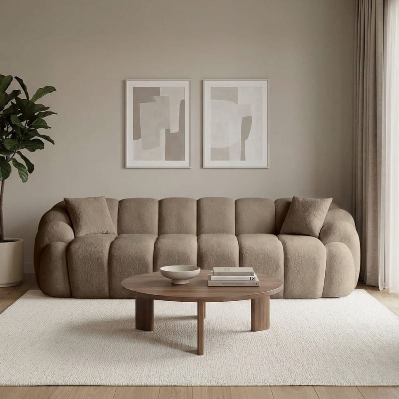 Octavio 4-seters sofa 268x70x80 cm - Brun - Møbler - Sofaer - 4 seter sofa
