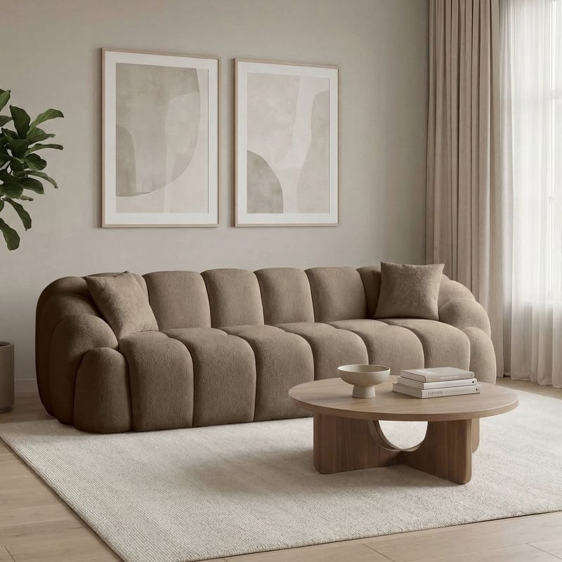 Octavio 4-seters sofa 268x70x80 cm - Brun - Møbler - Sofaer - 4 seter sofa