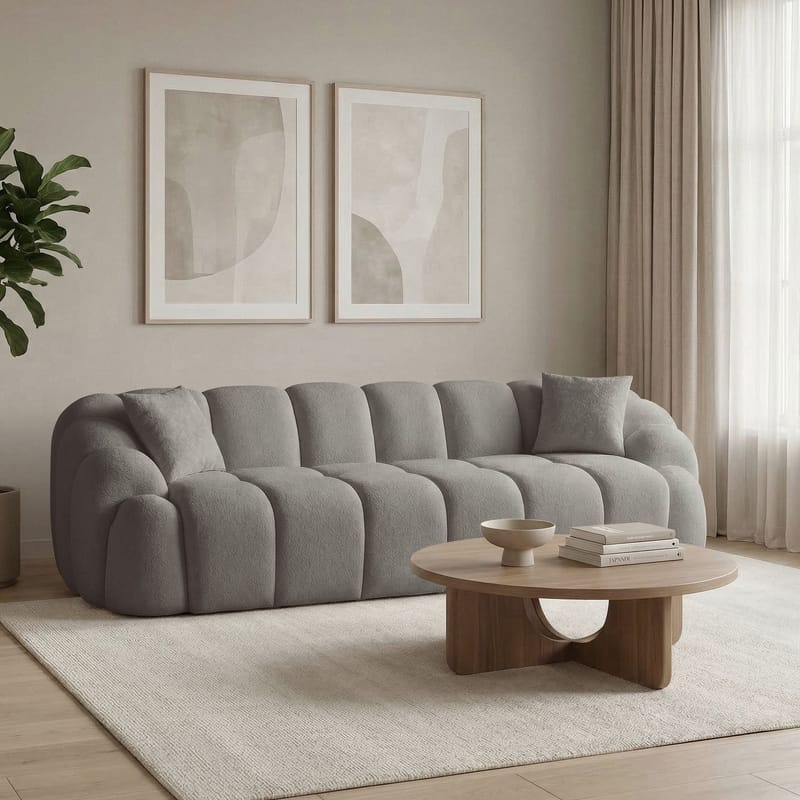 Octavio 4-seters sofa 268x70x80 cm - Grå - Møbler - Sofaer - 4 seter sofa
