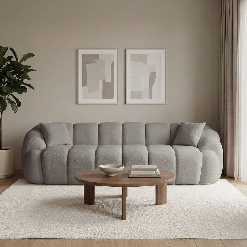 Octavio 4-seters sofa 268x70x80 cm - Grå - Møbler - Sofaer - 4 seter sofa