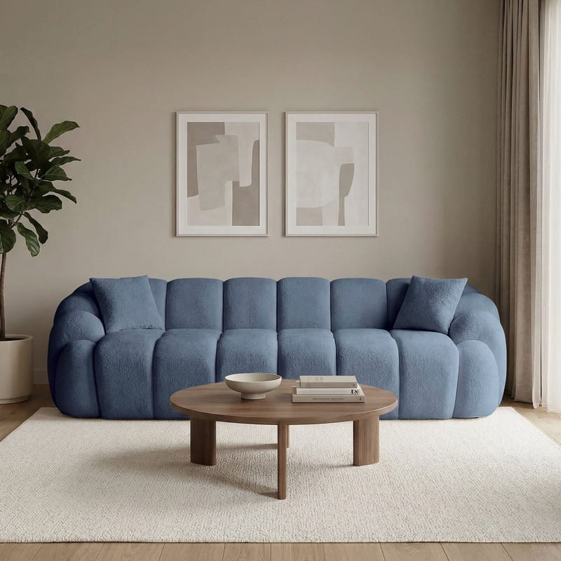 Octavio 4-seters sofa 268x70x80 cm - Marineblå - Møbler - Sofaer - 4 seter sofa