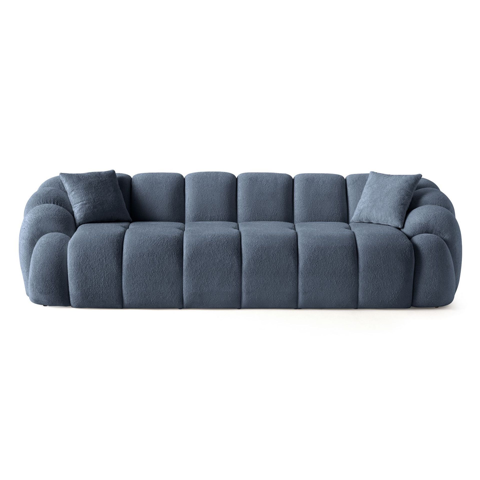 Octavio 4-seters sofa 268x70x80 cm - Marineblå