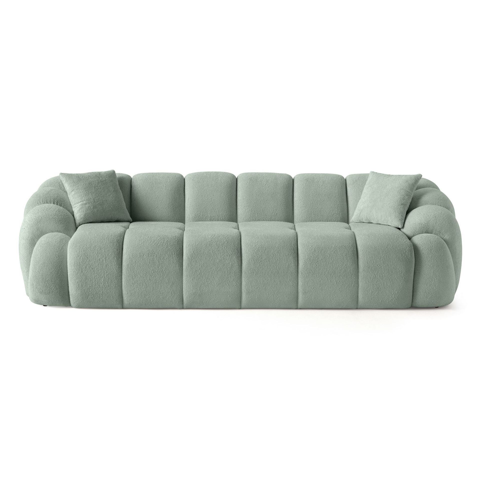 Octavio 4-seters sofa 268x70x80 cm - Turkis