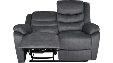 Olvani 2-seters reclinersofa i stoff, elektrisk - Grå - Møbler - Sofaer - Reclinersofaer - 2 seters kinosofa & reclinersofa