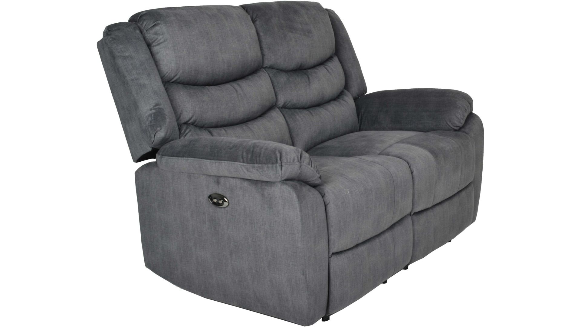Olvani 2-seters reclinersofa i stoff, elektrisk - Grå