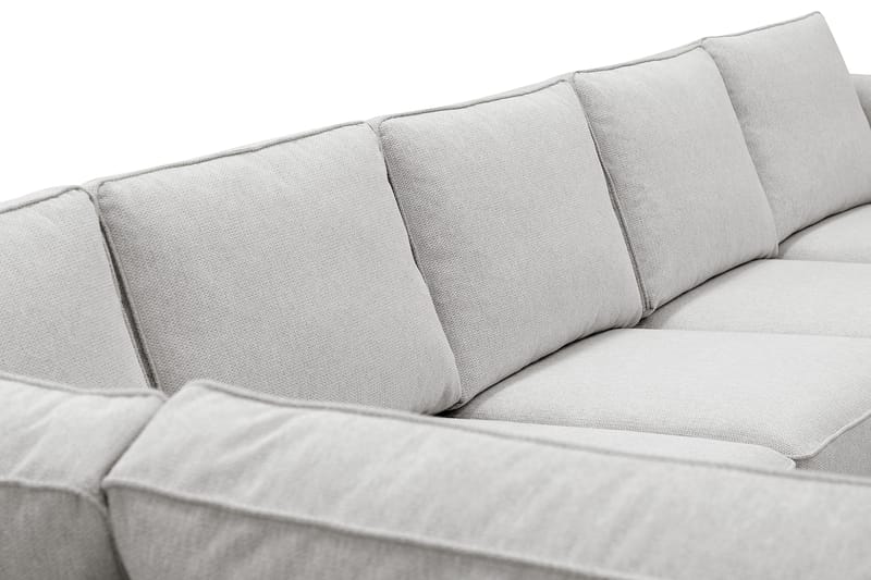 Optus 6-seters U-sofa med divan og sjeselong høyre - Lysegrå - Møbler - Sofaer - U-sofa
