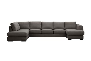 Optus 6-seters U-sofa med divan og sjeselong høyre