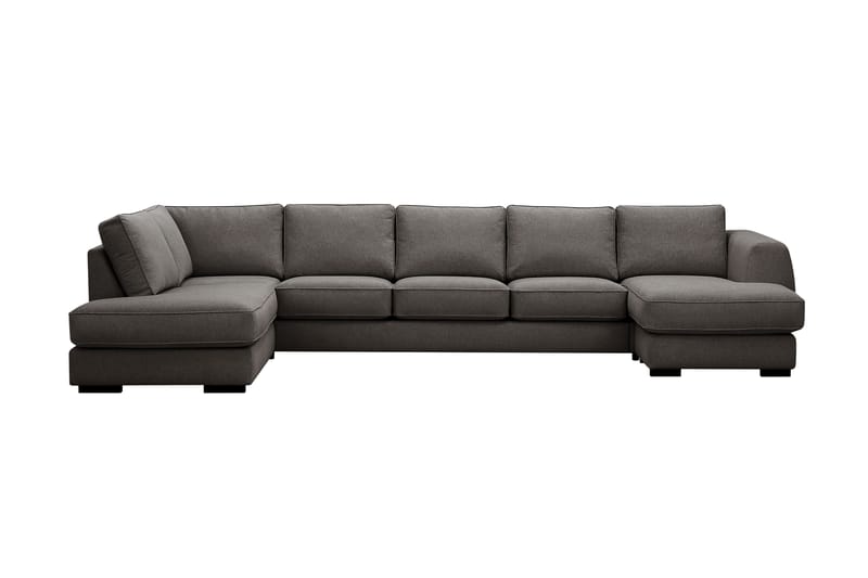 Optus 6-seters U-sofa med divan og sjeselong høyre - Mørkegrå - Møbler - Sofaer - U-sofa