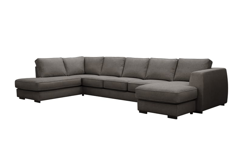 Optus 6-seters U-sofa med divan og sjeselong høyre - Mørkegrå - Møbler - Sofaer - U-sofa
