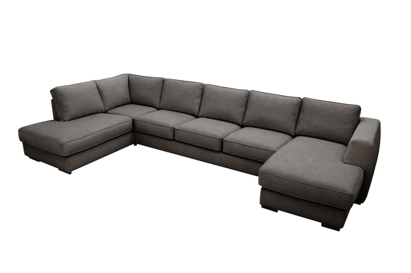 Optus 6-seters U-sofa med divan og sjeselong høyre - Mørkegrå - Møbler - Sofaer - U-sofa