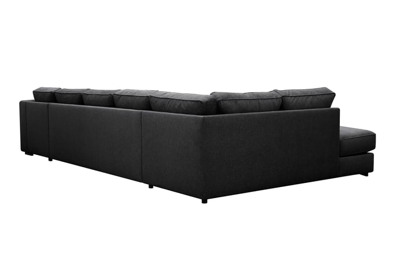 Optus 6-seters U-sofa med divan og sjeselong høyre - Svart - Møbler - Sofaer - U-sofa