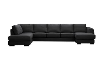 Optus 6-seters U-sofa med divan og sjeselong høyre