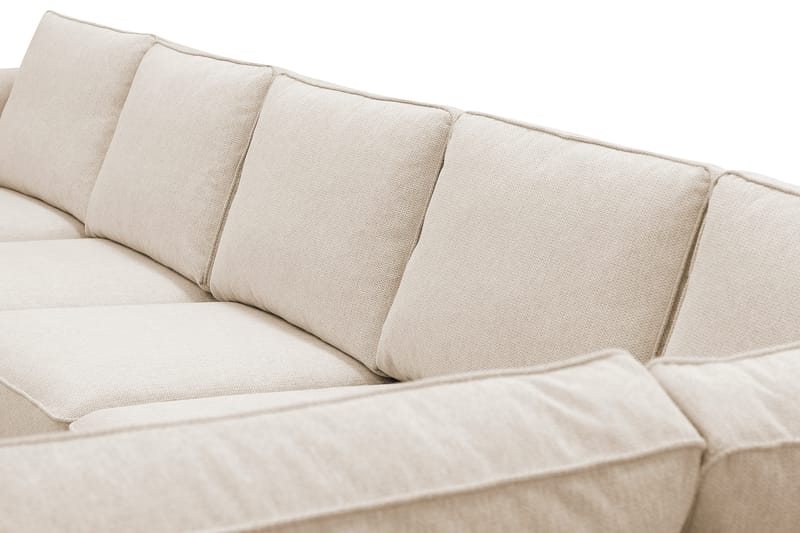 Optus 6-seters U-sofa med divan og sjeselong venstre - Beige - Møbler - Sofaer - U-sofa