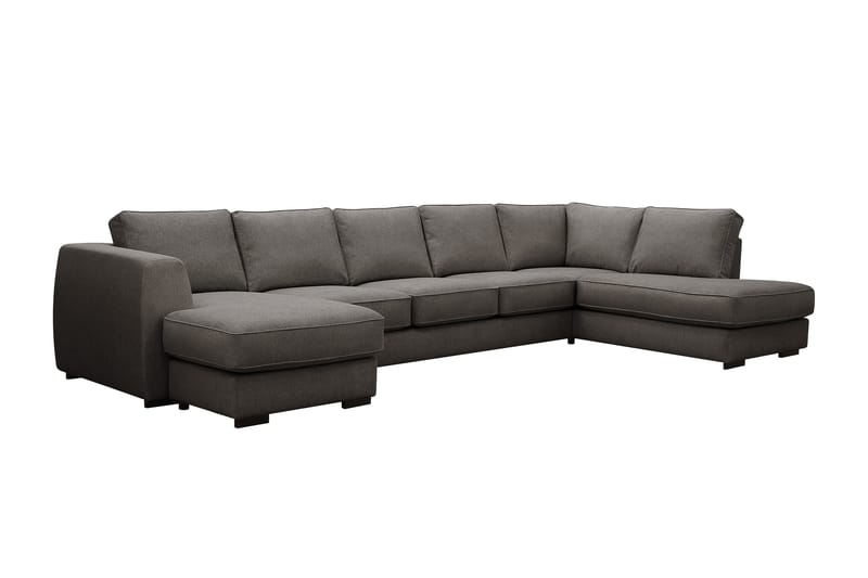 Optus 6-seters U-sofa med divan og sjeselong venstre - Mørkegrå - Møbler - Sofaer - U-sofa