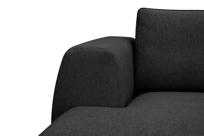Optus 6-seters U-sofa med divan og sjeselong venstre - Svart - Møbler - Sofaer - U-sofa
