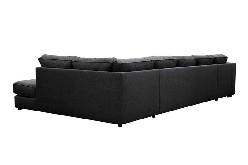 Optus 6-seters U-sofa med divan og sjeselong venstre - Svart - Møbler - Sofaer - U-sofa