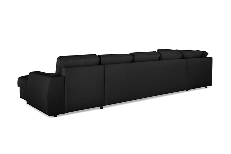 Optus Lyx U-sofa med Divan Large Høyre - Linsvart - U-sofa
