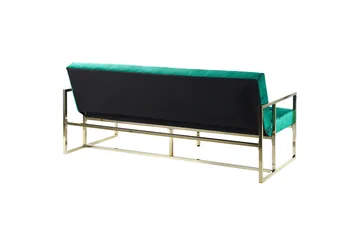 Ordsbo Sofa 3-seter - Gull/Grønn - Møbler - Sofaer - Fløyel sofaer