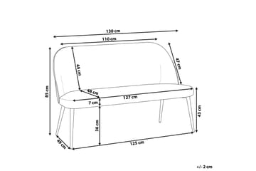 Osbyn Sofa 2-seter - Svart/Grå - Møbler - Sofaer - 2 seter sofa