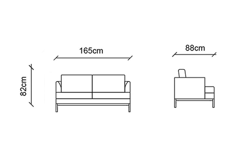 Pearl 2-seters sofa - 2 seter sofa