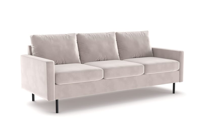 Peppe 3-seters Manchester Sofa 200 cm bred - Beige - Møbler - Sofaer - Fløyel sofaer