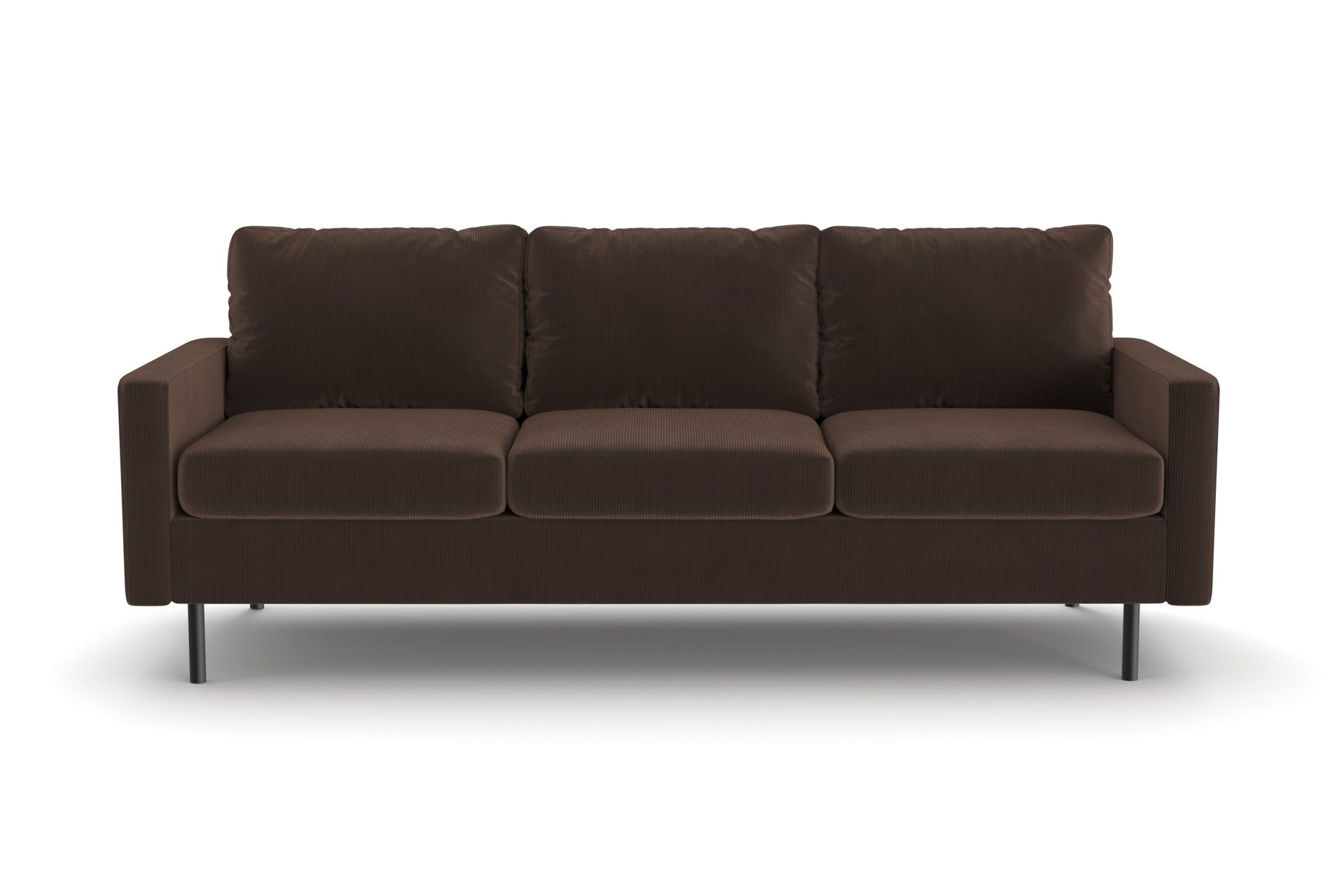 Peppe 3-seters Manchester Sofa 200 cm bred - Brun