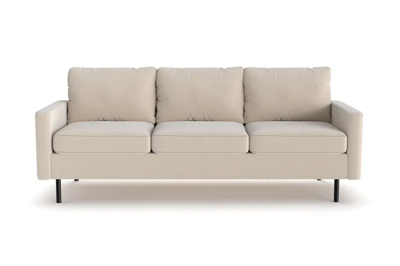 Peppe 3-seters Manchester Sofa 200 cm bred - Greige - Møbler - Sofaer - Sofa 3 seter