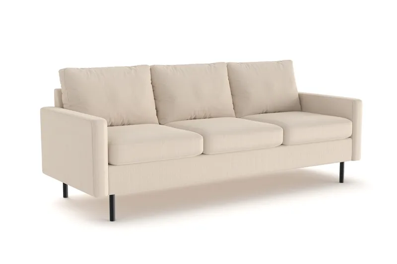 Peppe 3-seters Manchester Sofa 200 cm bred - Greige - Møbler - Sofaer - Sofa 3 seter