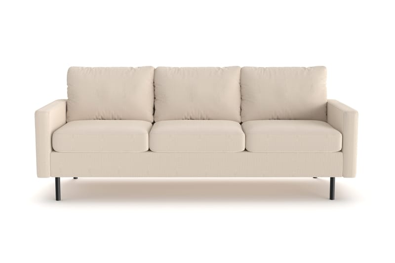Peppe 3-seters Manchester Sofa 200 cm bred - Greige - Møbler - Sofaer - Sofa 3 seter